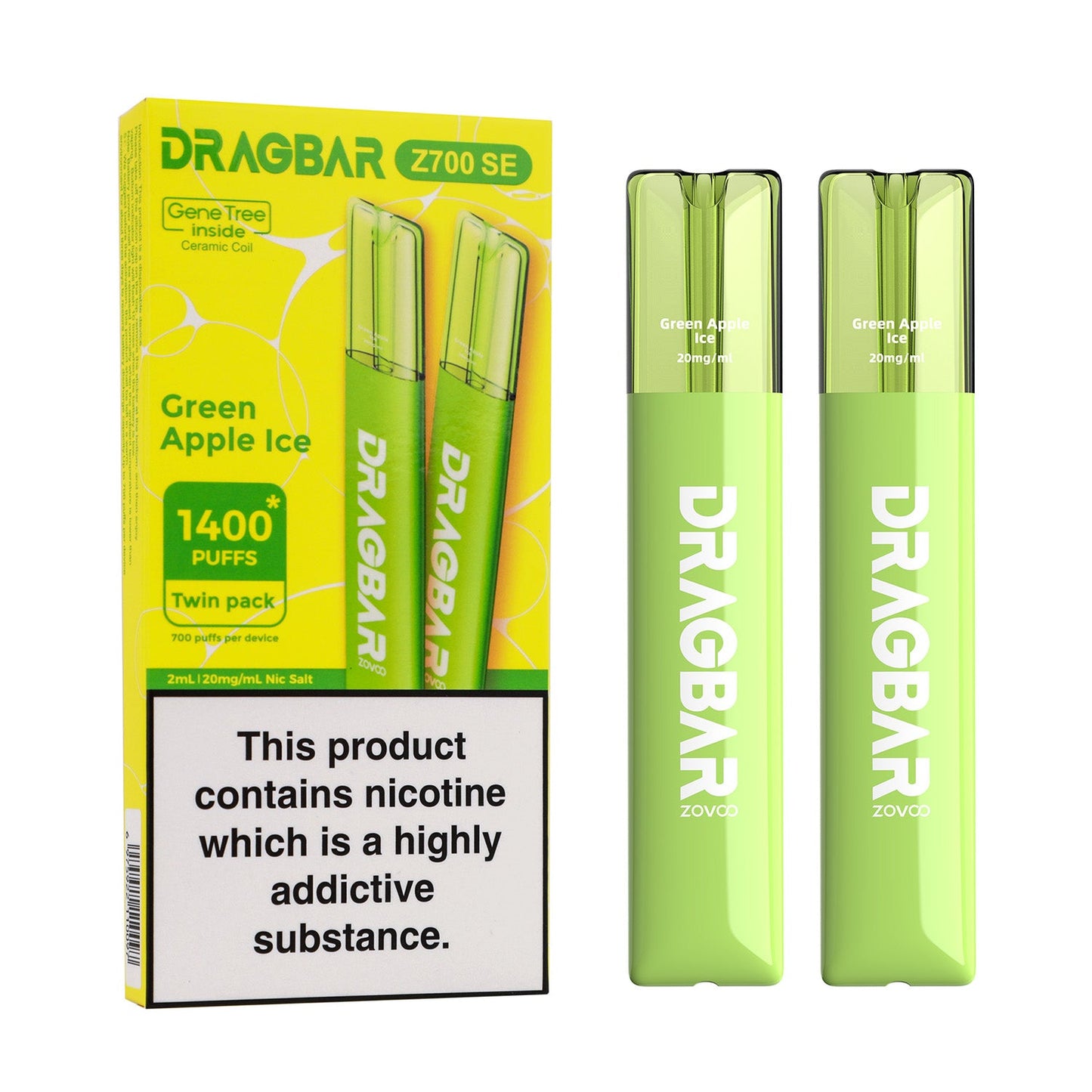 Dragbar Z700 SE Disposable Pod By Zovoo Twin Pack