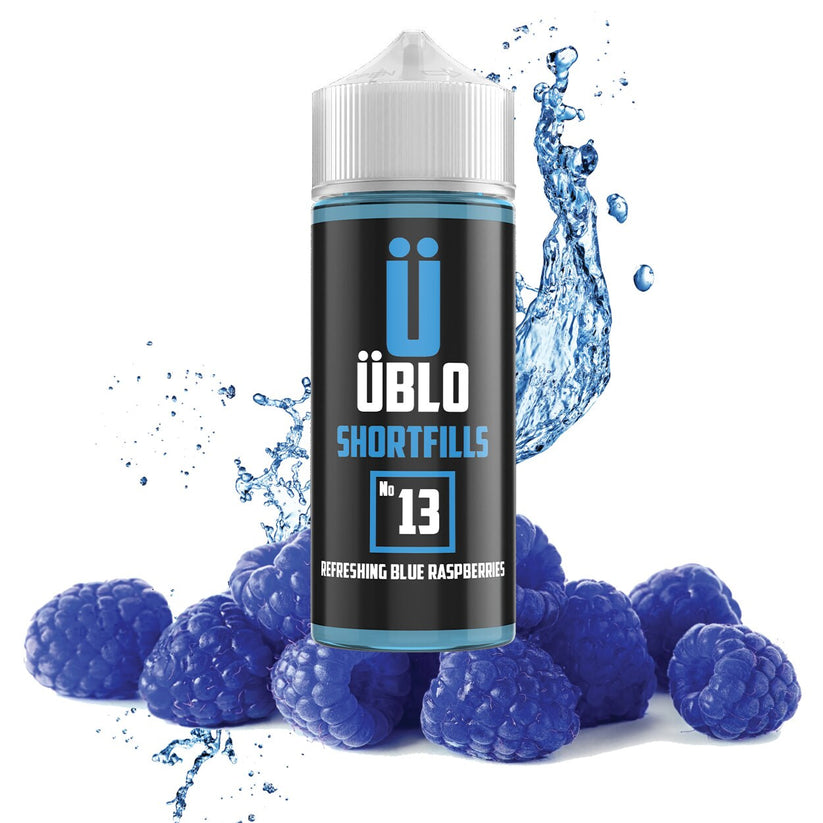 UBLO 100ml Shortfill E-liquid - No-13 Refreshing Blue Raspberries
