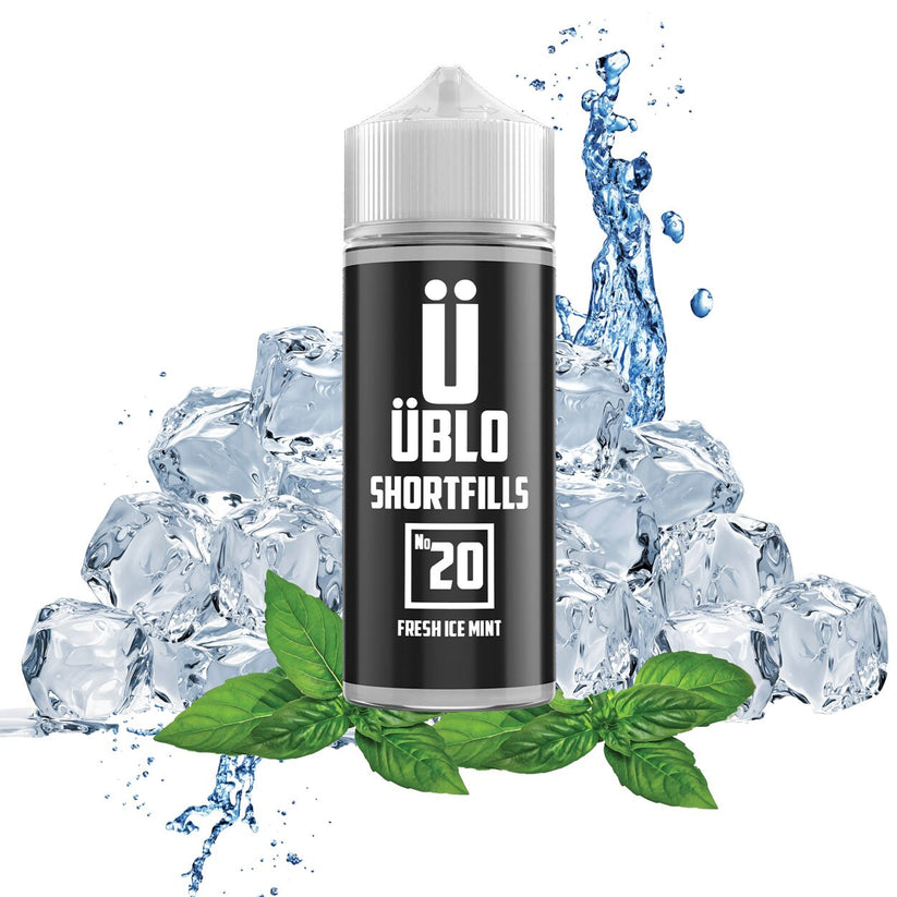 UBLO 100ml Shortfill E-liquid - No-20 Fresh Ice Mint
