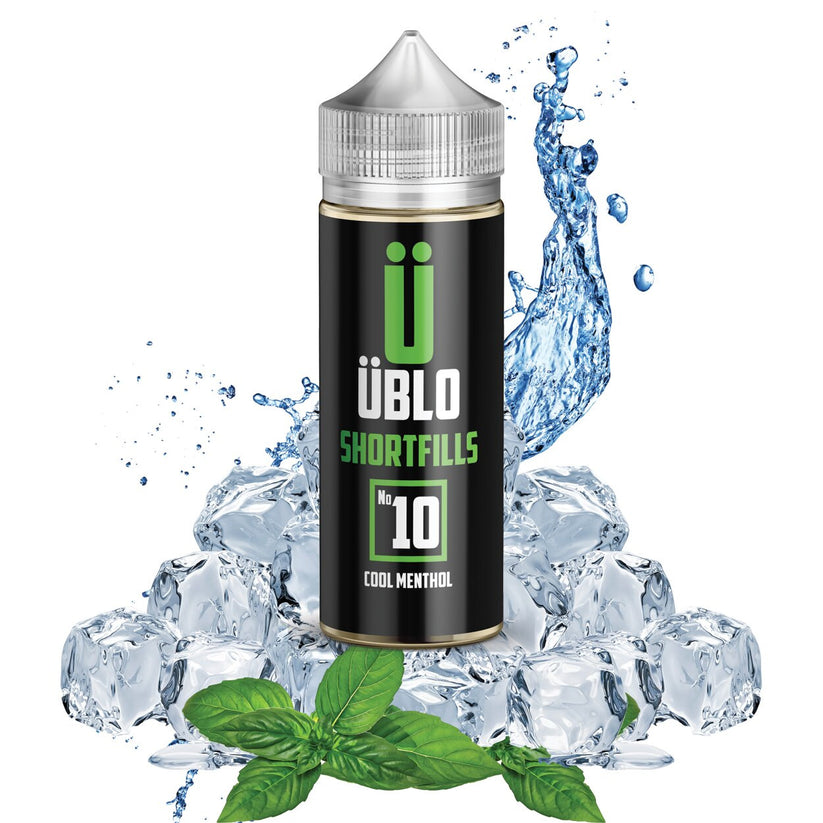 UBLO 100ml Shortfill E-liquid -  No-10 Cool Menthol