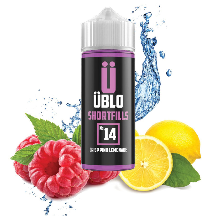 UBLO 100ml Shortfill E-liquid - No-14 Crisp Pink Lemonade