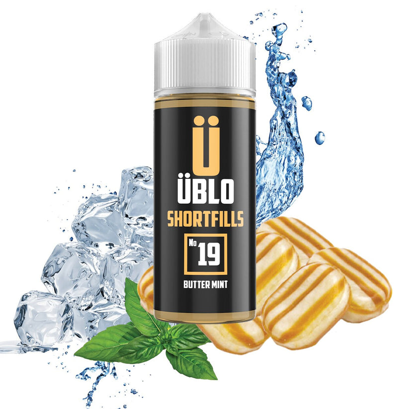 UBLO 100ml Shortfill E-liquid - No-19 Butter Mint