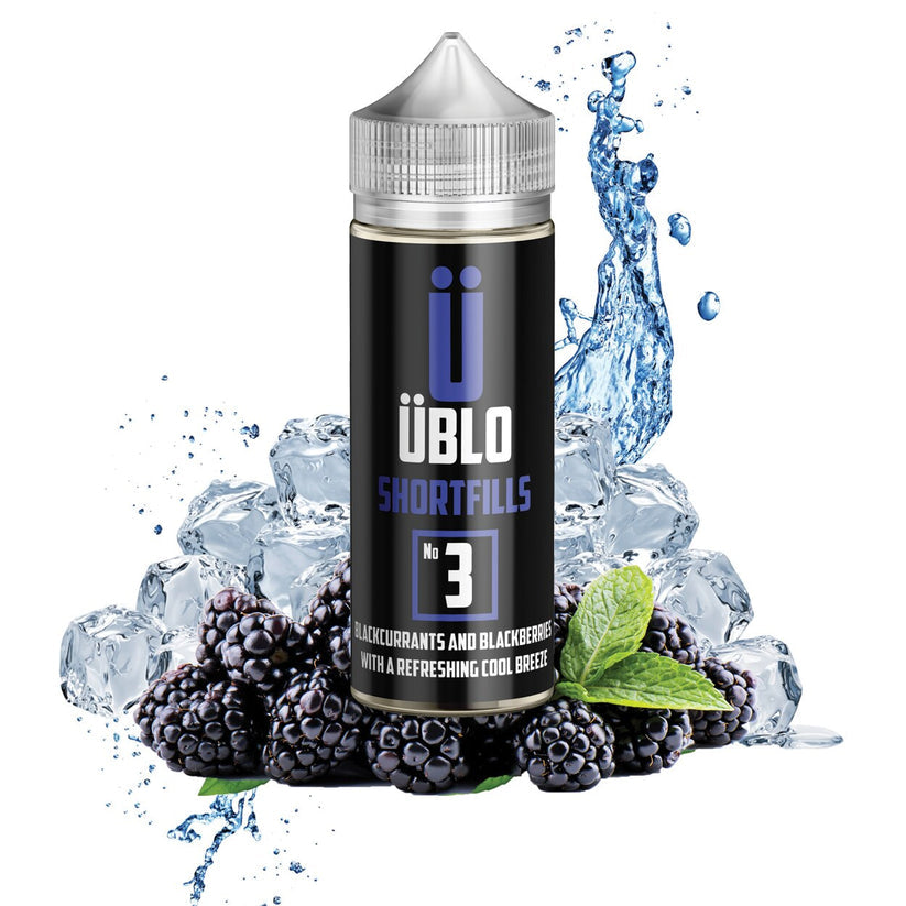 UBLO 100ml Shortfill E-Liquid - No3 Blackcurrants & Blackberries