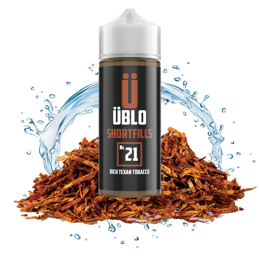 UBLO 100ml Shortfill E-liquid - No-21 Rich Texan Tobacco