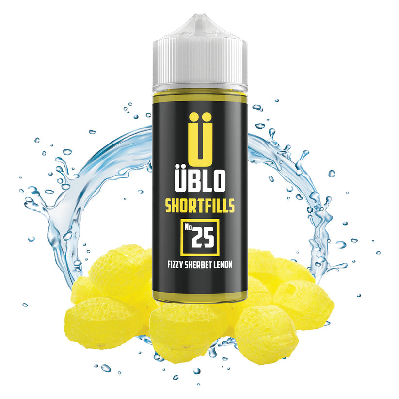 UBLO 100ml Shortfill E-liquid - No-25 Fizzy Sherbert Lemon